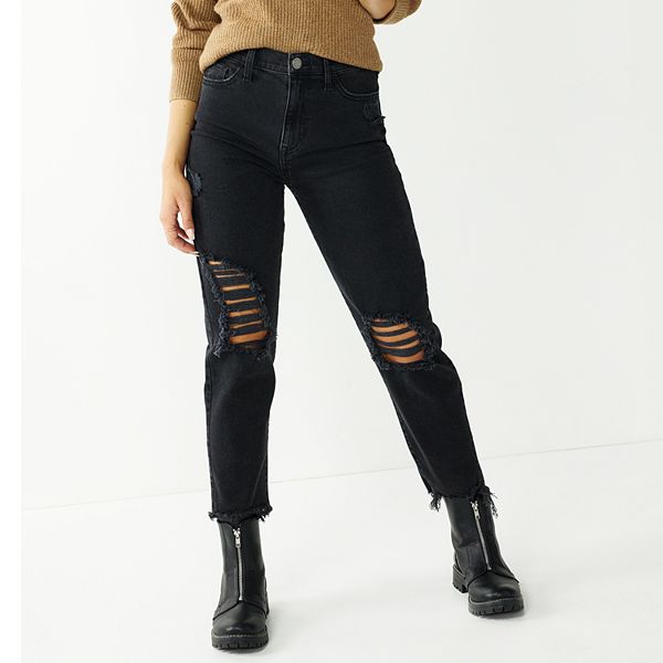 High waisted black jeans hot sale kohls