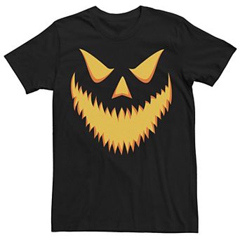 Men's Halloween Jack-o'-lantern Scary Grin Tee