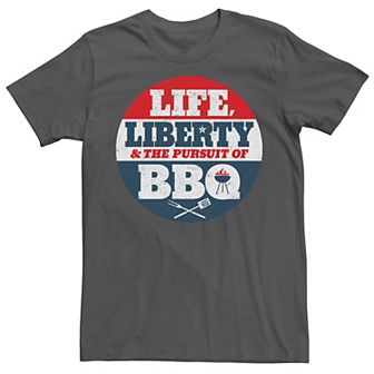 Men's Life, Liberty And The Pursuit Of BBQ Tee