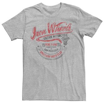 Men's Iron Wheels Speedway Moto Club Vintage Tee