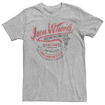 Men's Iron Wheels Speedway Moto Club Vintage Tee