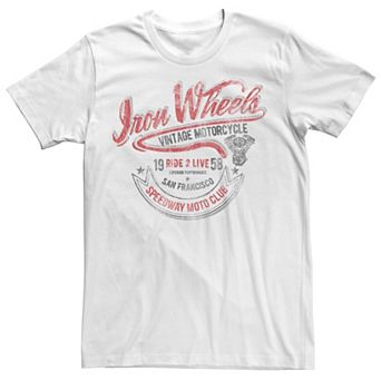 Men's Iron Wheels Speedway Moto Club Vintage Tee