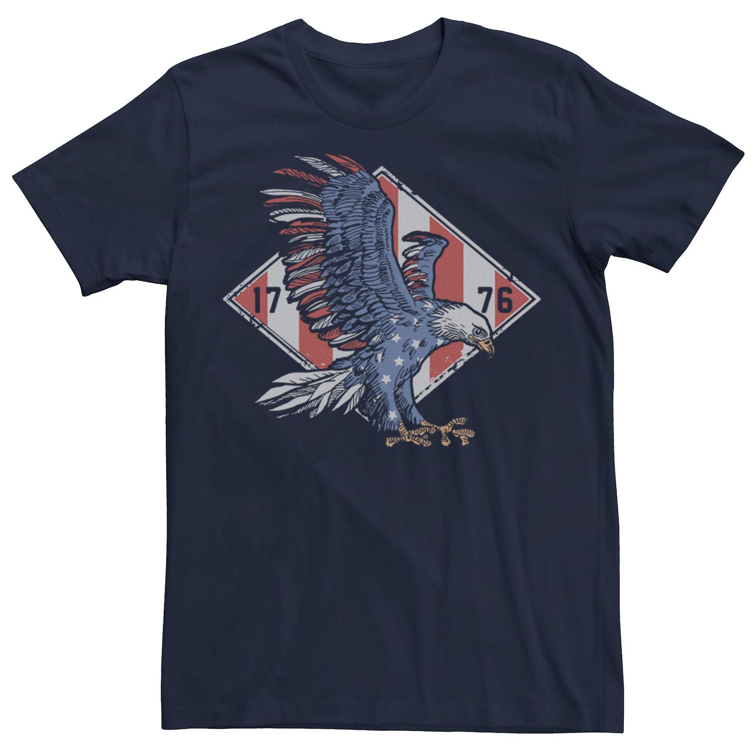 Image for Licensed Character Men's 1776 Eagle Americana Badge Tee at Kohl's.