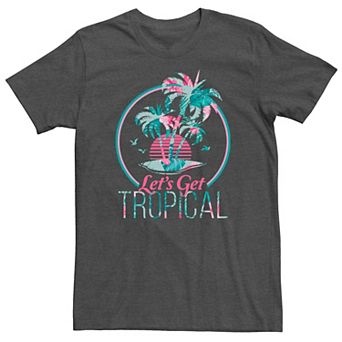 Men's Let's Get Tropical Island Floral Fill Tee
