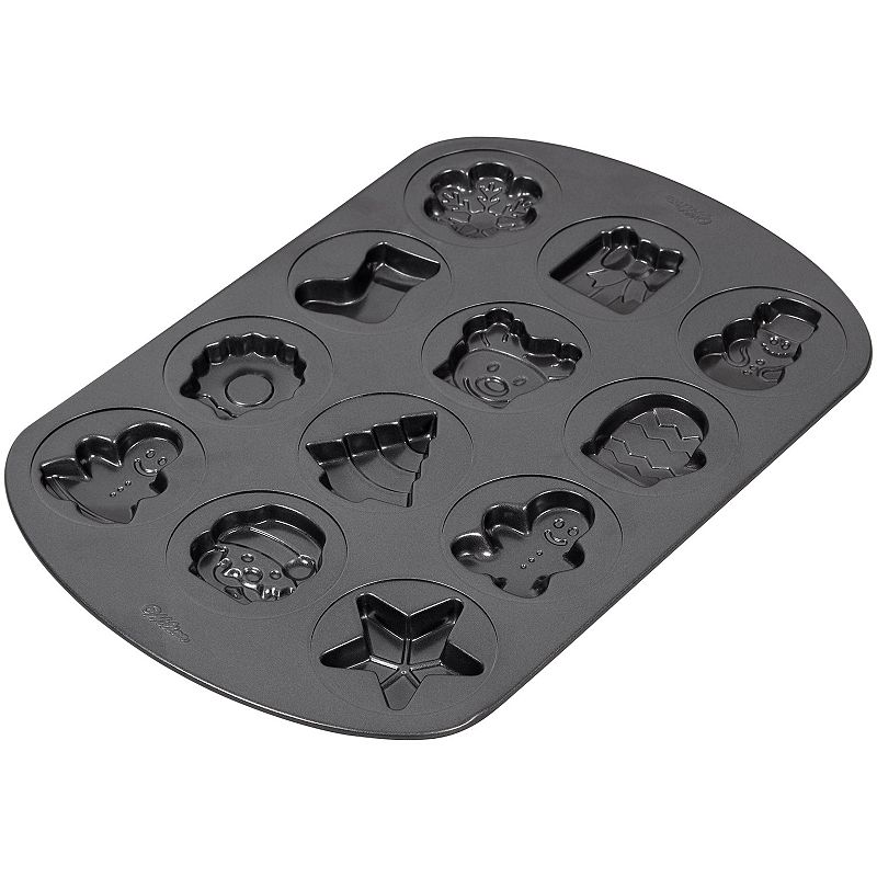 UPC 070896044228 product image for Wilton Holiday Shapes Nonstick Christmas Cookie Pan, Grey, 11