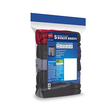 Hanes Ultimate Boys' 5-Pack Soft & Lightweight Boxer Brief Underwear