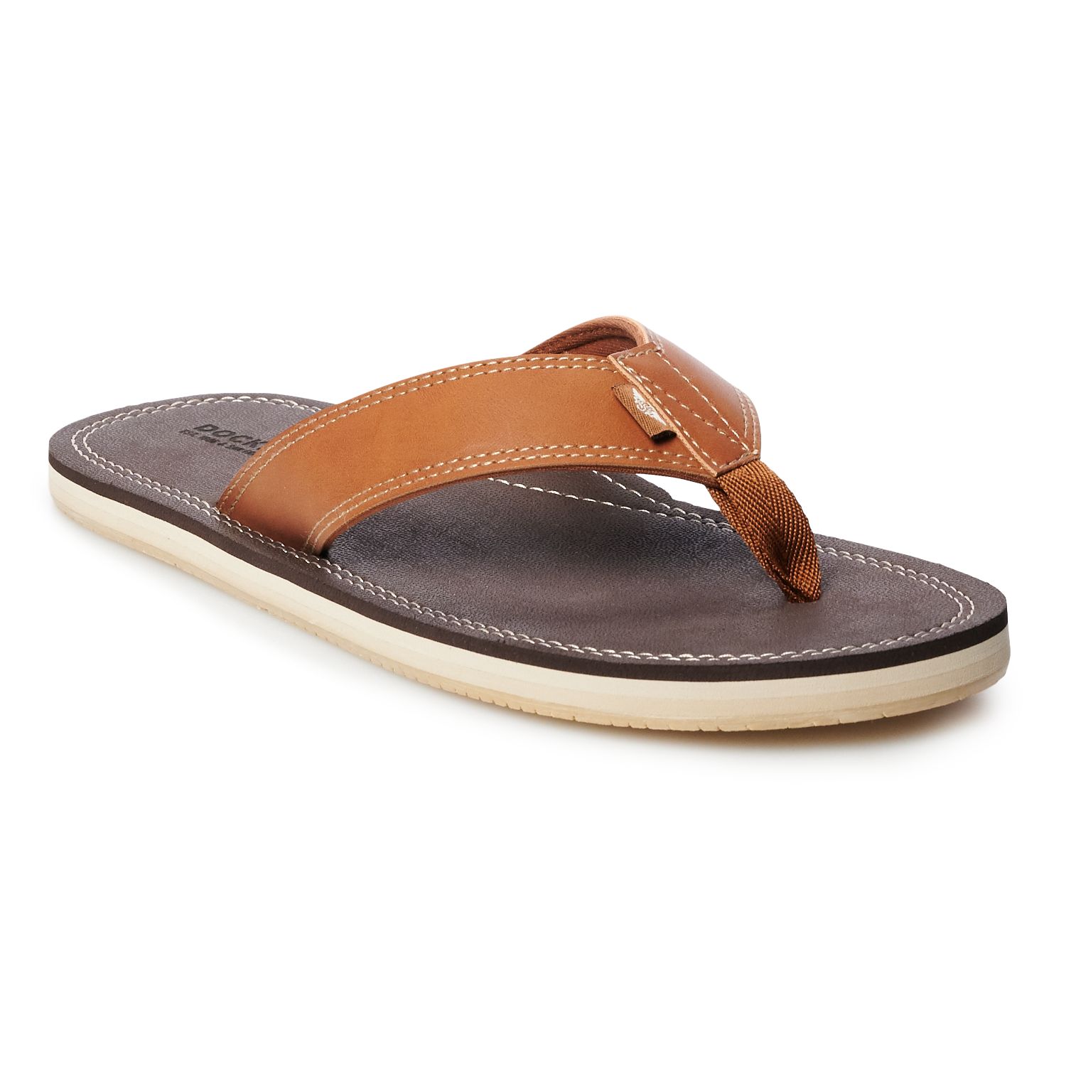 mens flip flops memory foam