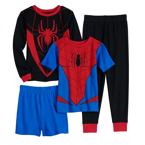 Boys Boys 4 10 Marvel Spider Man Tops Bottoms Pajama Set