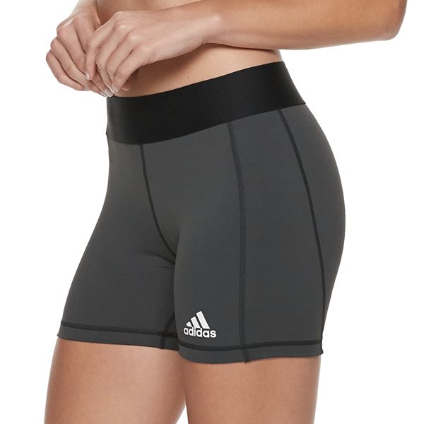 Women's adidas Alphaskin Volleyball Shorts - Black White (XS LONG)