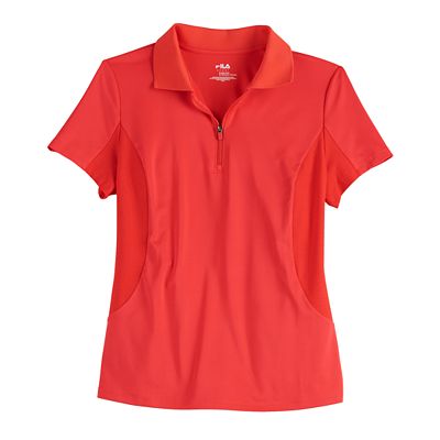 Women s FILA SPORT Zippered Golf Polo