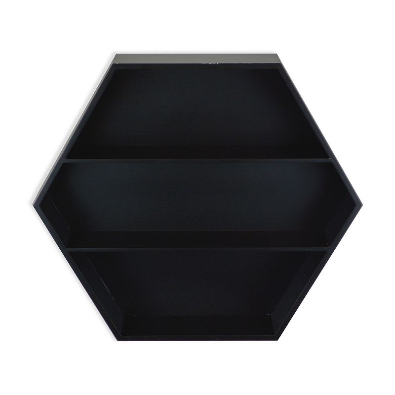 Belle Maison Geometric Shelf, Black
