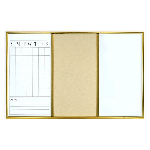 Belle Maison Dry Erase Calendar and Pin Board