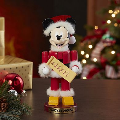 10-Inch Santa Mickey Mouse Nutcracker