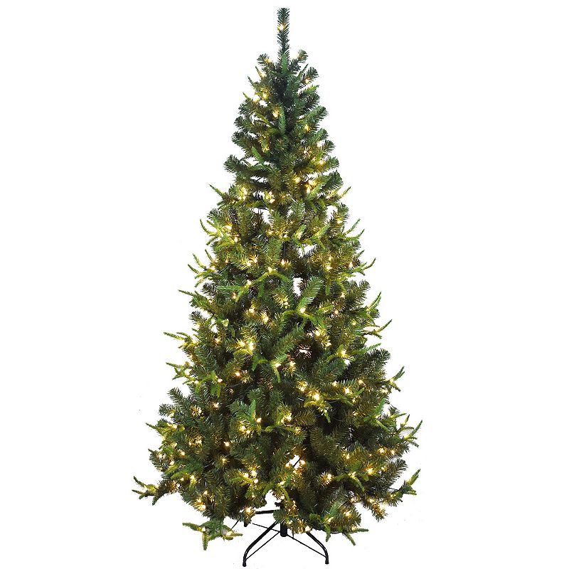 Kurt Adler 7-ft. Pre-Lit Sierra Artificial Christmas Tree, Green