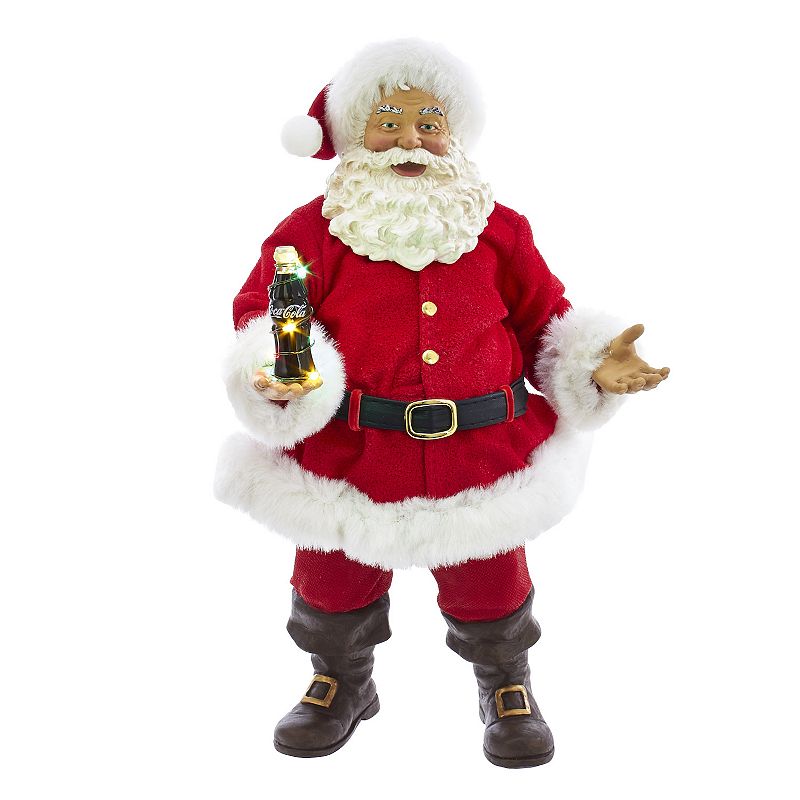 30416424 Kurt Adler Coca-Cola Santa LED Bottle Christmas Ta sku 30416424
