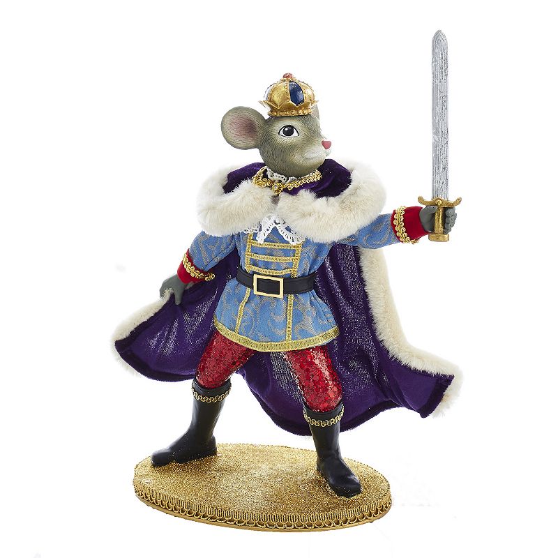 Kurt Adler 11.5-in. Mouse King With Sword Christmas Decor, Multicolor