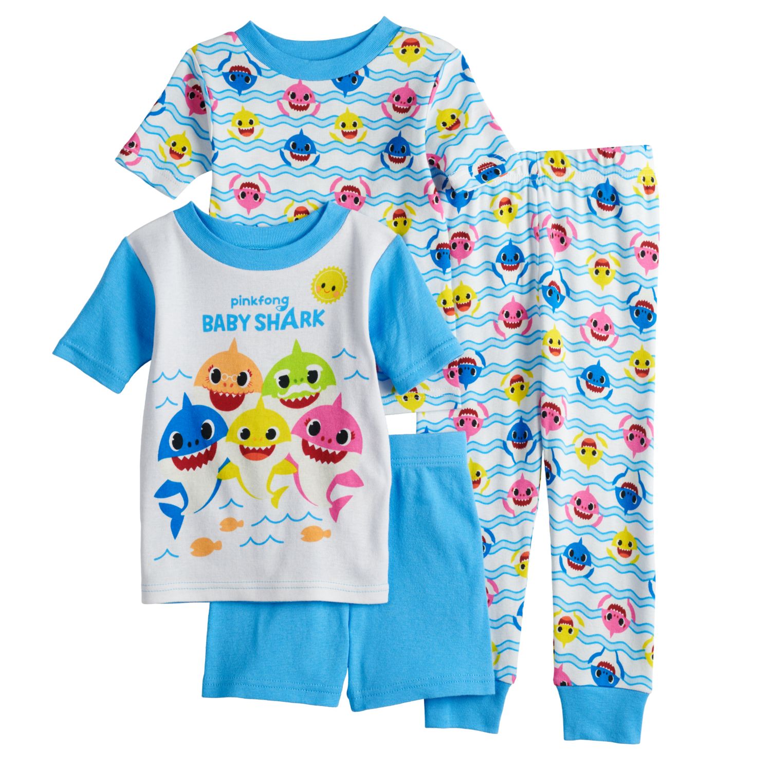 baby shark pj set