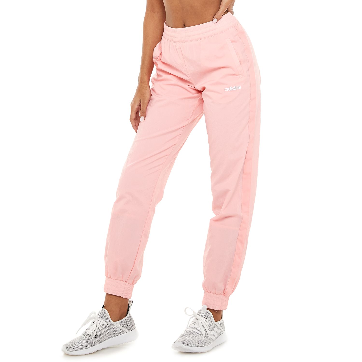 peach adidas sweatpants