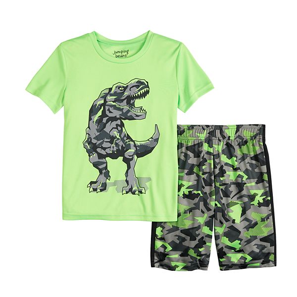 Boys 4-12 Jumping Beans® Camo Dinosaur Graphic Tee & Shorts Set