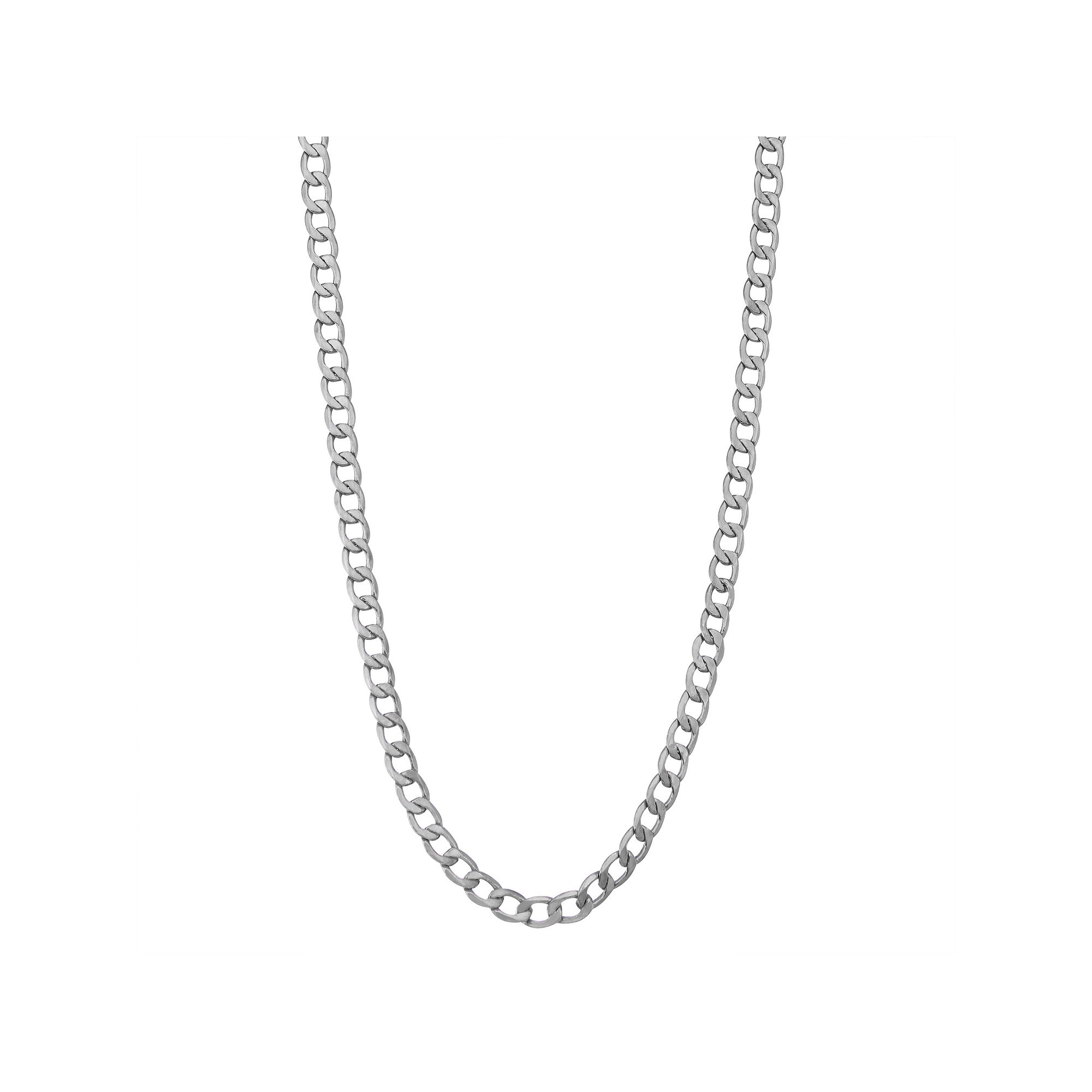Jordan Blue Mens 14k Gold Cuban Curb Chain, Size: 24, White