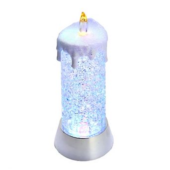 9.25 in Color Changing Snowing Candle
