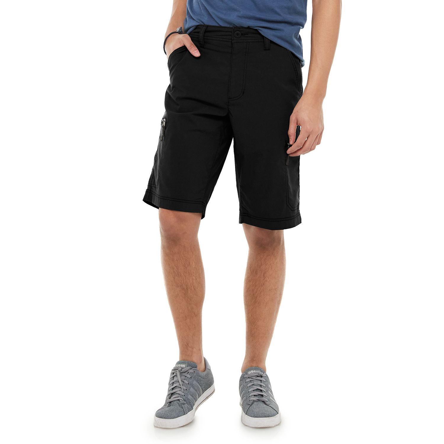 kohls mens black shorts