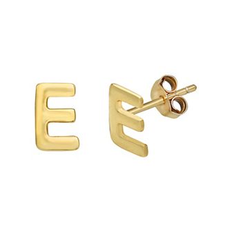 PRIMROSE Sterling Silver Initial Stud Earrings