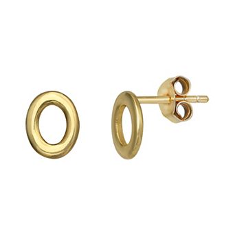 PRIMROSE Sterling Silver Initial Stud Earrings