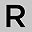 Silver Tone R