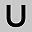 Silver Tone U