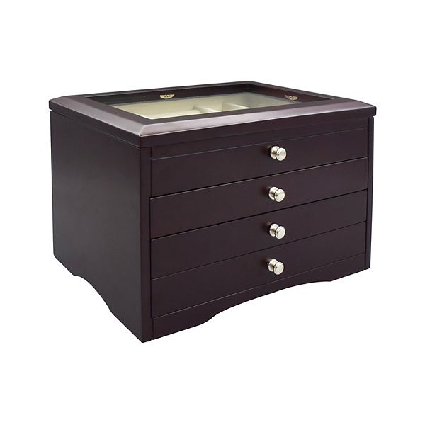 at Home 3-Tier Lined Drawer Jewelry Box