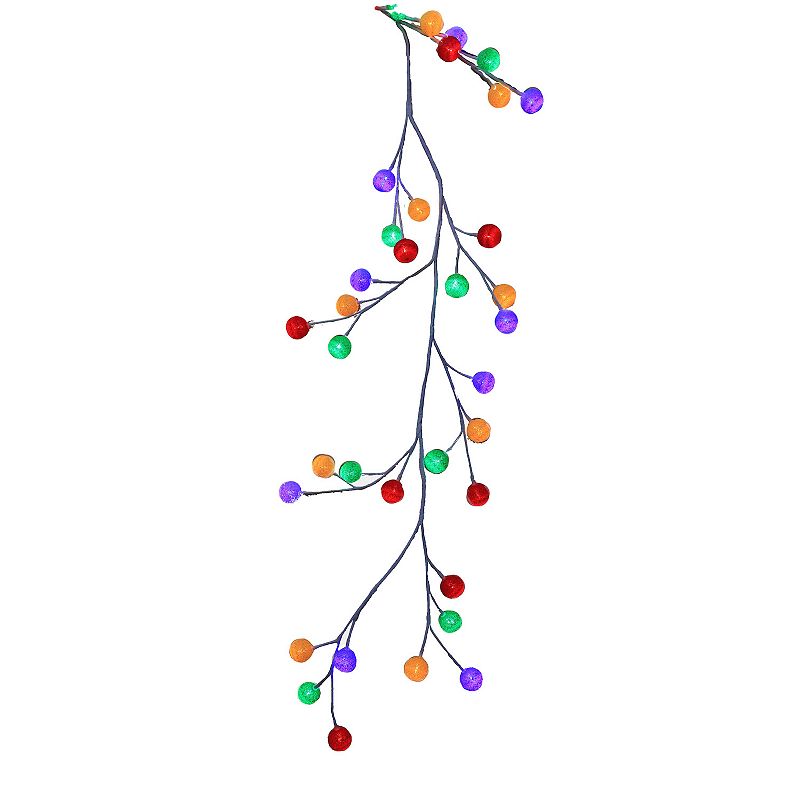 UPC 086131449918 product image for 6-Foot LED White Garland Multi-Colored Cotton Ball, Multicolor | upcitemdb.com