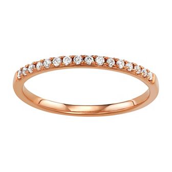 Simply Vera Vera Wang 14k Gold 1/8 Carat T.W. Diamond Wedding Band HI-I2