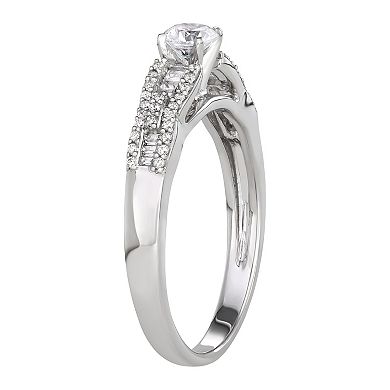 Simply Vera Vera Wang 14k White Gold 1/2 Carat T.W. Diamond Engagement Ring