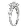 Simply Vera Vera Wang 14KT White Gold 3/4 Carat T.W. Oval Center Diamond Engagement Ring