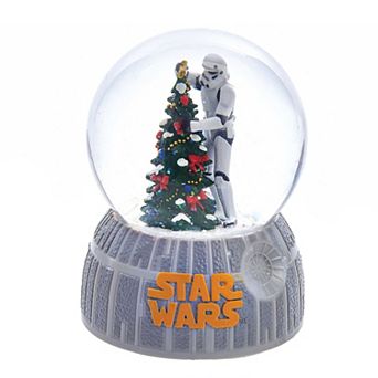 Musical Stormtrooper Decorating Christmas Tree Water Globe