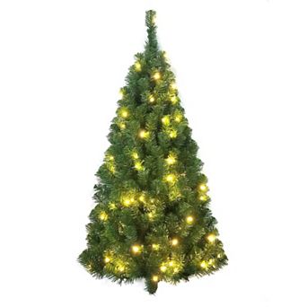 4-Foot Pre-Lit Norway Pine LED Wall Tree