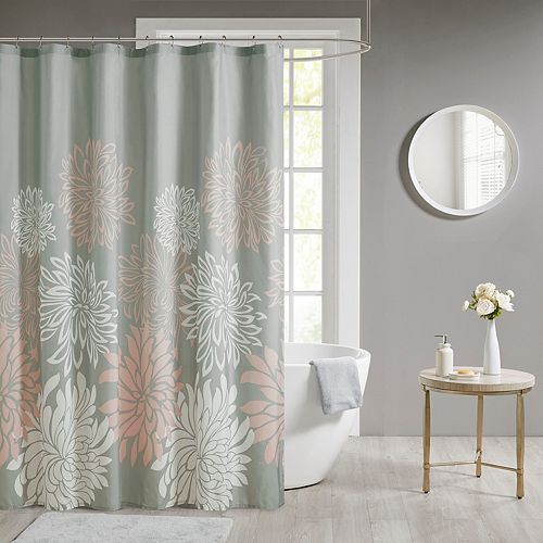 Madison Park Caldwell Printed Floral Shower Curtain