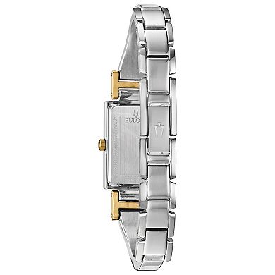Bulova Women's Diamond Accent Two-Tone Half-Bangle Watch - 98P188