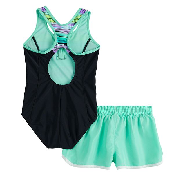 Girls 7-16 & Plus Size ZeroXposur Zion Zenith 1-Piece and Cover-Up ...
