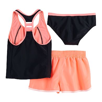 Girls 7-16 ZeroXposur Cabana Caper Tankini, Bottoms & Shorts Swimsuit Set