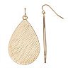 Sonoma Goods For Life® Textured Teardrop Drop Earrings