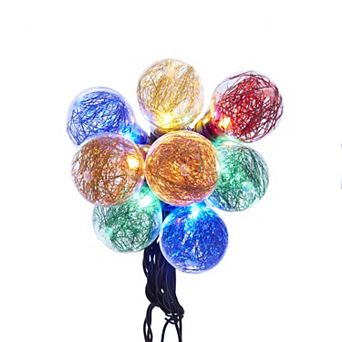 10-Light LED Tinsel A19 Multi Light Set