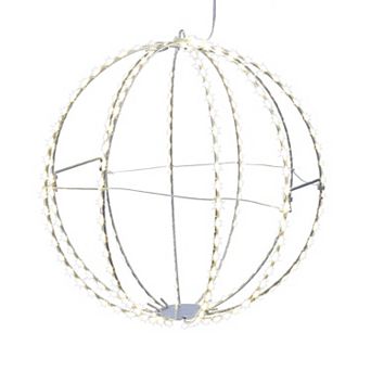 12-Inch Warm White LED Foldable Metal Sphere