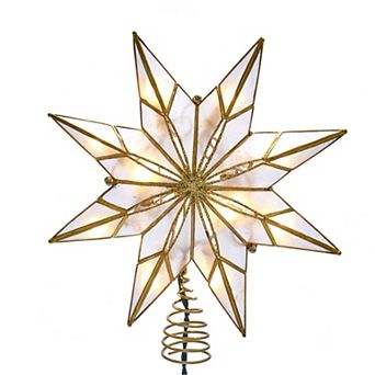 8-Point Gold Capiz Star Treetop