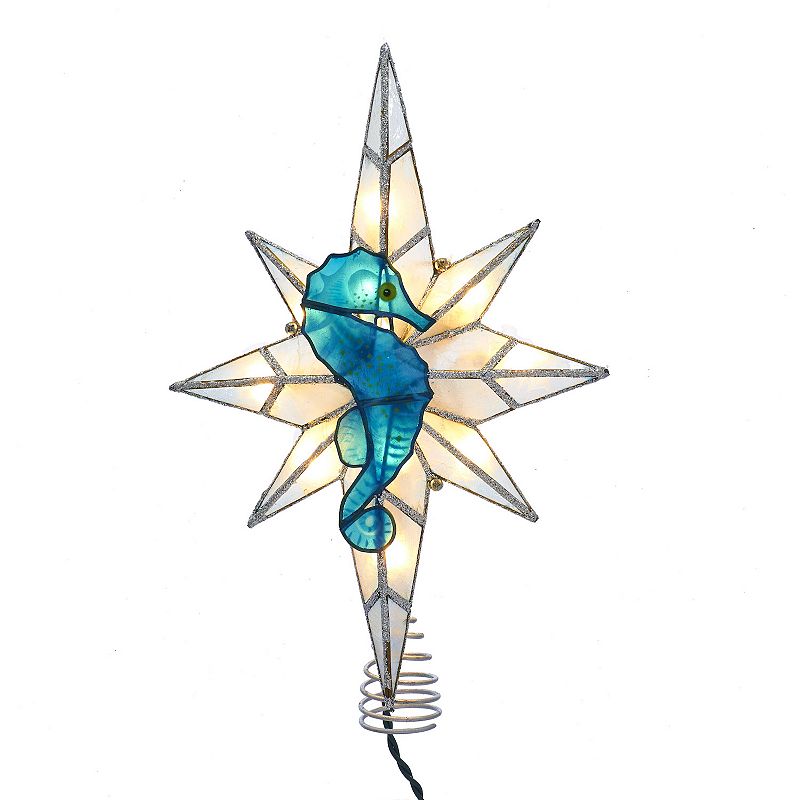 66105993 Kurt Adler 10-Light Capiz Bethlehem Star with Seah sku 66105993