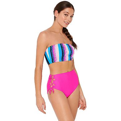 Mix & Match Striped Bandeau Bikini Top