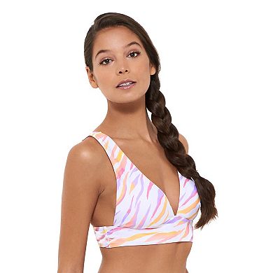 Mix and Match Tropical Print Midkini Top
