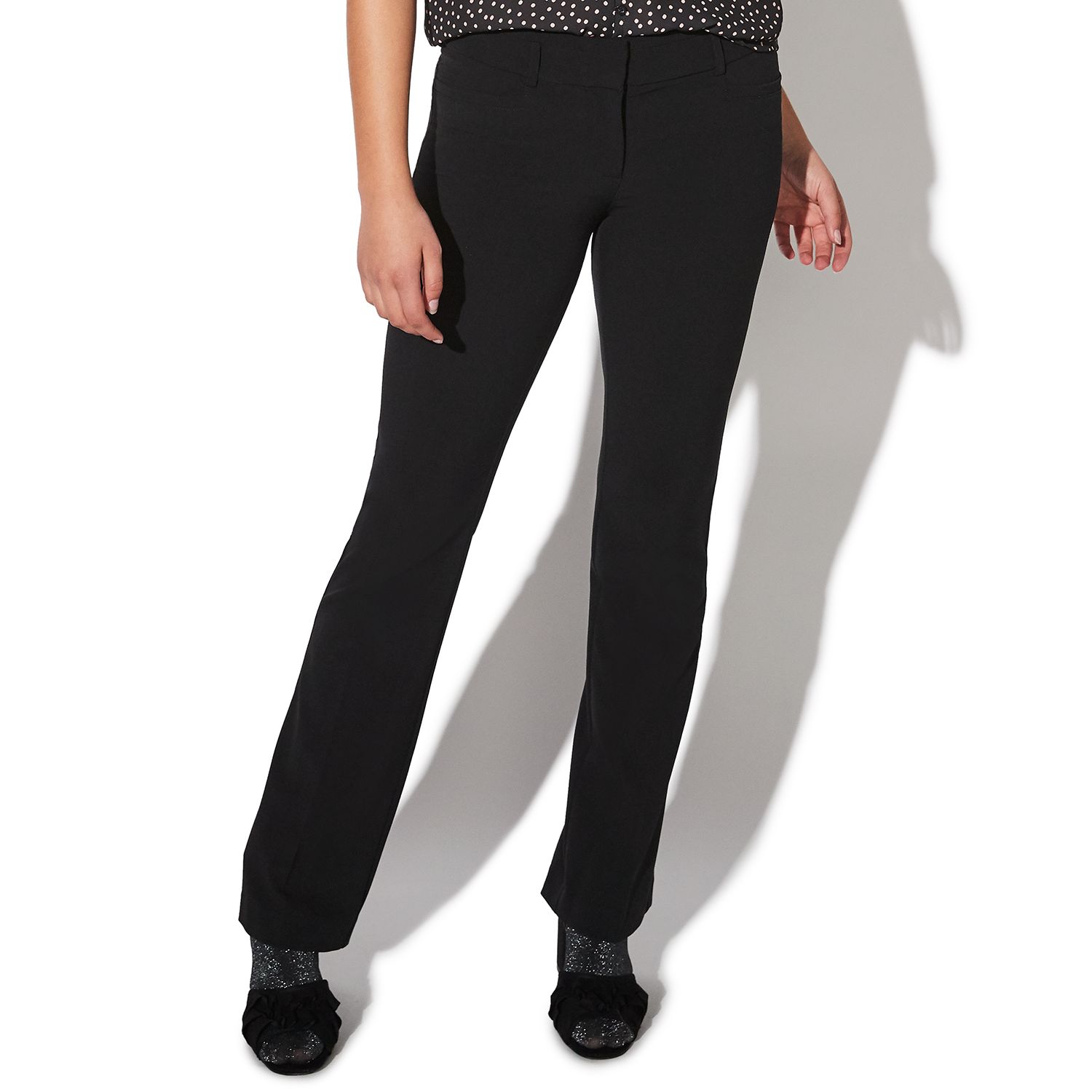 black bootcut pants juniors