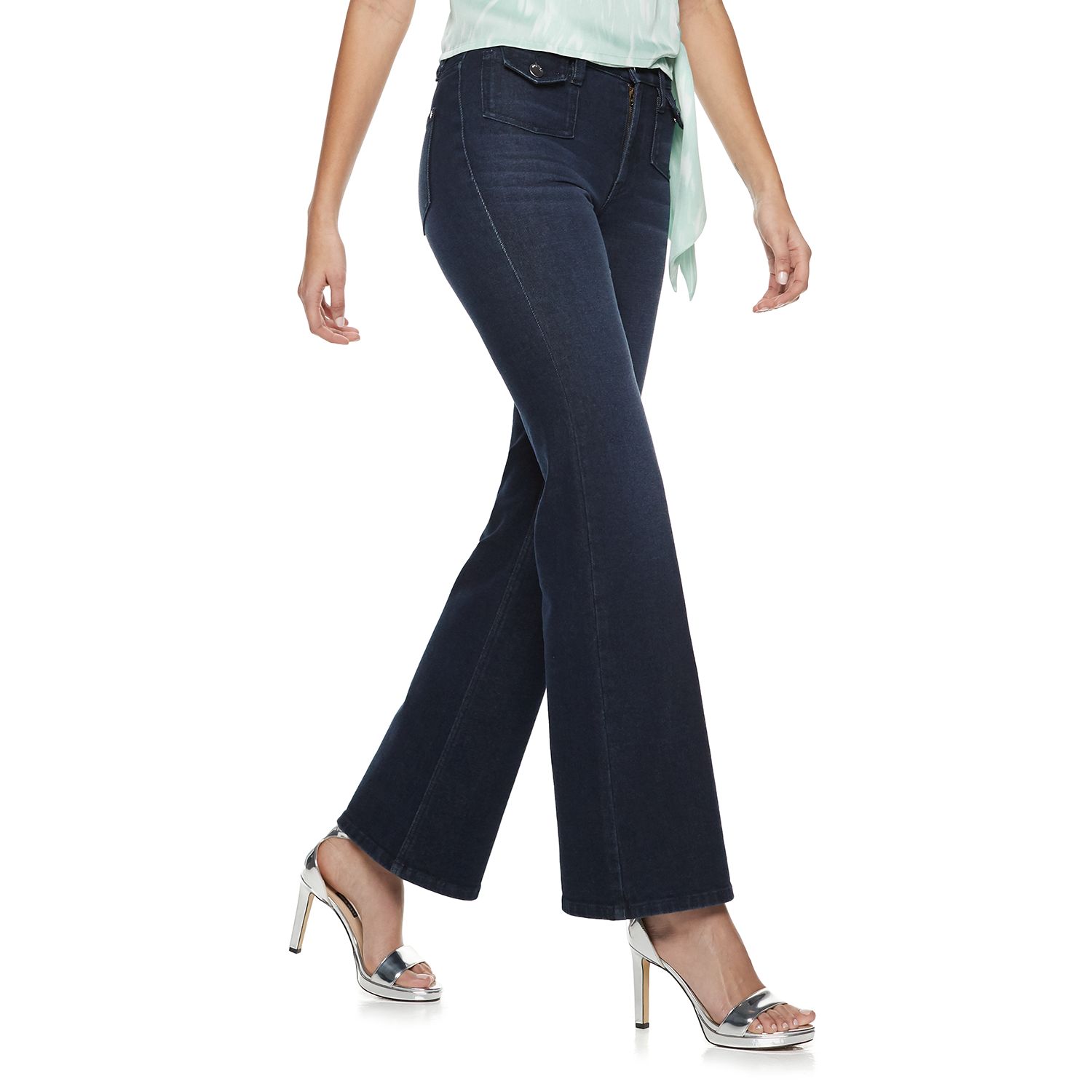 flare high rise pants